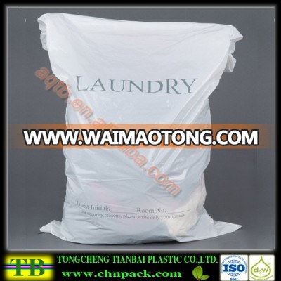 Eco friendly plastic laundry bag for hotel