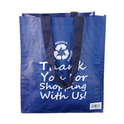 Factory Direct Sale Recycle Reusable Grocery PP Laminated Woven Fabric Tote Shopping Bags