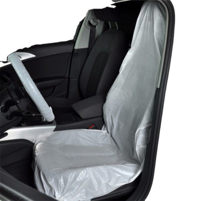 Wholesale promotion biodegradable plastic car seat covers made of PE