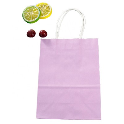 Recyclable Kraft Paper Bag With Your Own Logo, Custom Shopping Paper Bag For Food With Handle